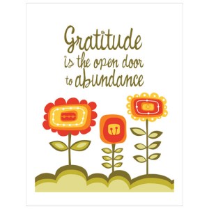 gratitude to abundance