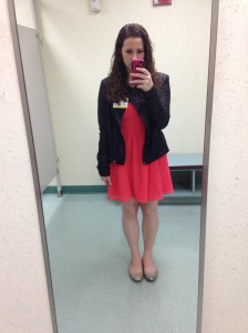 Dress and jacket a la Forever21. Shoes are Lower East Side.